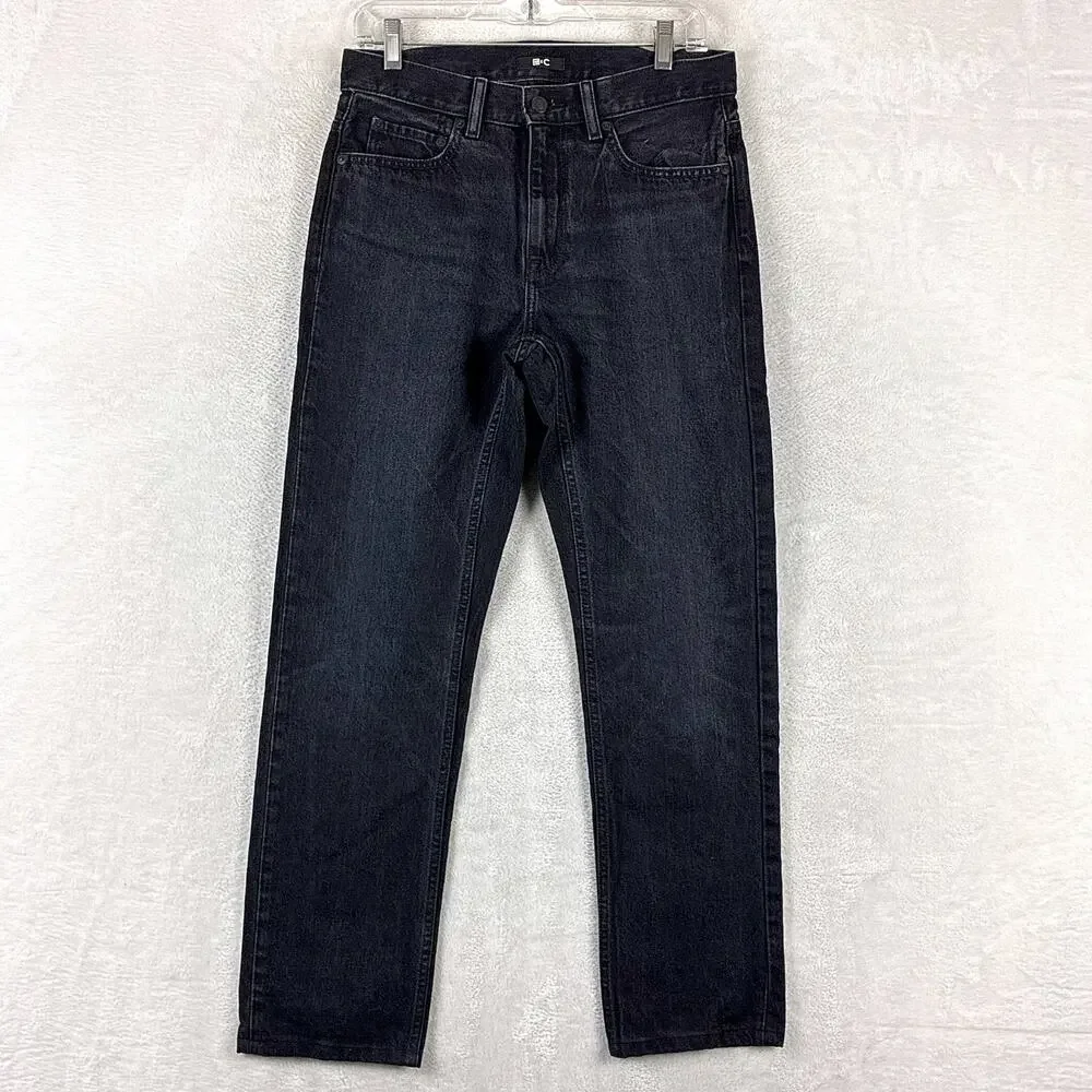 Uniqlo :C Jeans Mens 30 Black Stretch Straight Leg Preppy Classic Luxury
